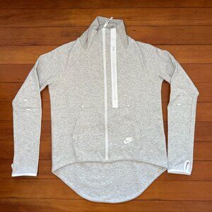 Nike Tech Fleece Moto Cape Full Zip Jacket Gray 642688-050 Sz M